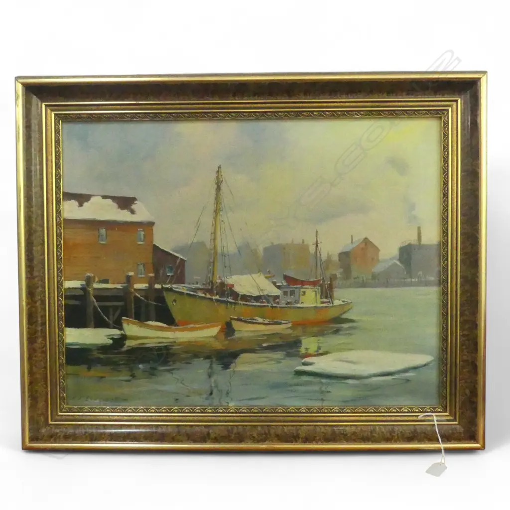 J.J. ENWRIGHT, SEASCAPE, OIL ON CANVAS, 490x645mm Image 1++