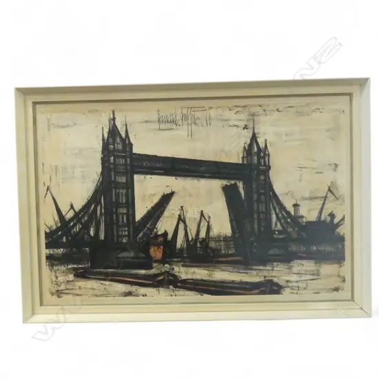BERNARD BUFFET, TOWER BRIDGE PRINT 510x790mm