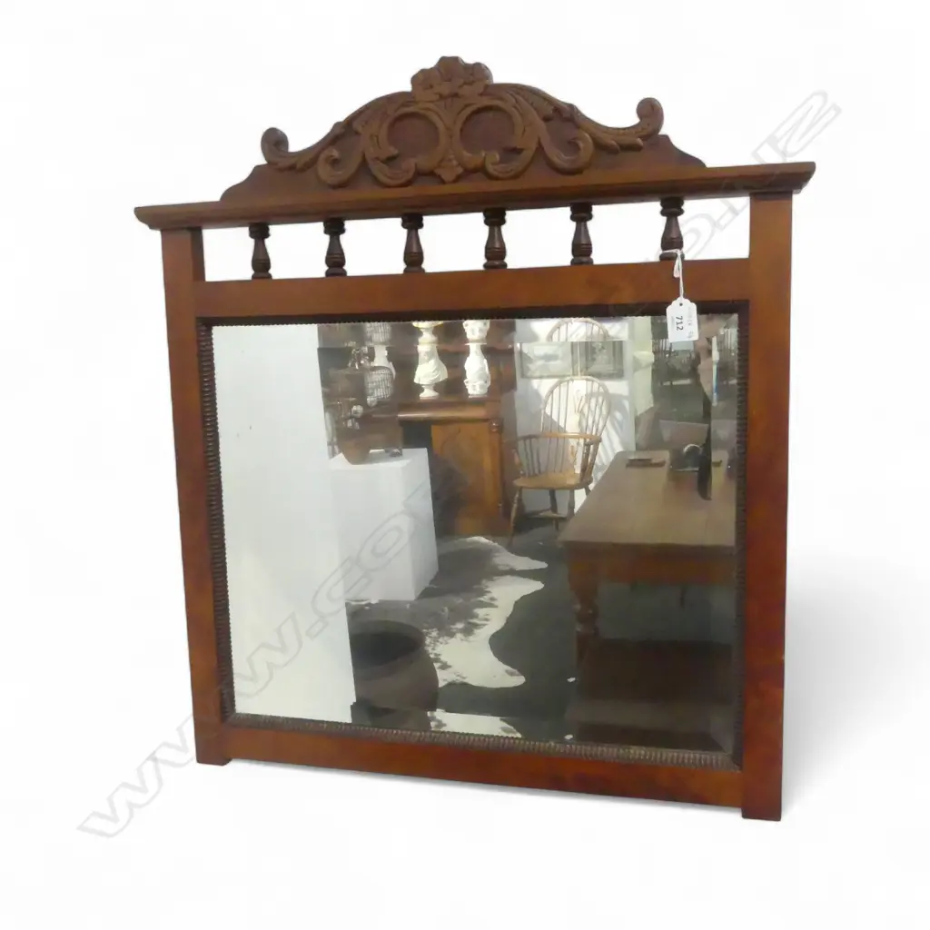 NZ TIMBER FRAMED WALL MIRROR 670 x 610mm Image 1++