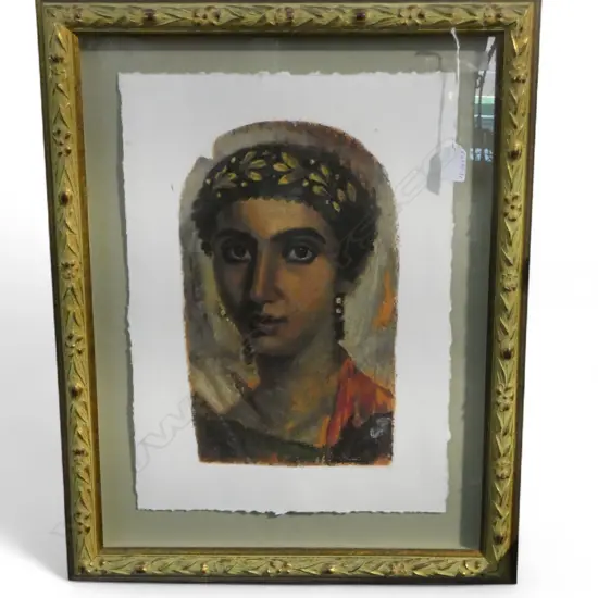 ALEXANDRA HAYES FAYEM PORTRAIT PASTEL ON PAPER (FRAMED) 450 X 320MM