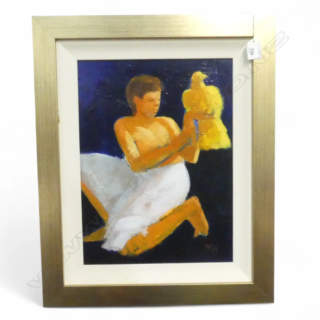 BRUCE TRELOAR A GOLDEN BIRD 2003 OIL ON BOARD 380 X 285mm Image 1++