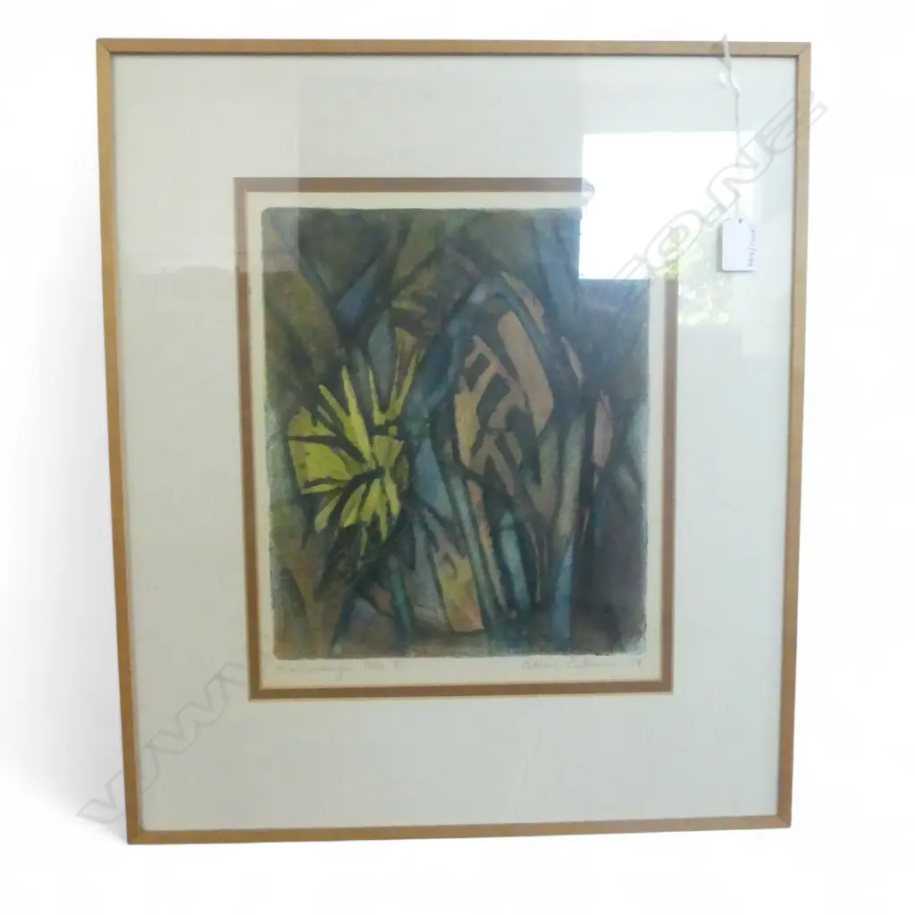HAND COLOURED NUMBERED PRINT MAHURANGI SIGNED ALISON PICKMERE H310 L260MM Image 1++