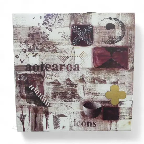 CARNE STEPHENSON, (ICONOCEANIA STUDIO) MIXED MEDIA ON BOARD, 400 X 400mm