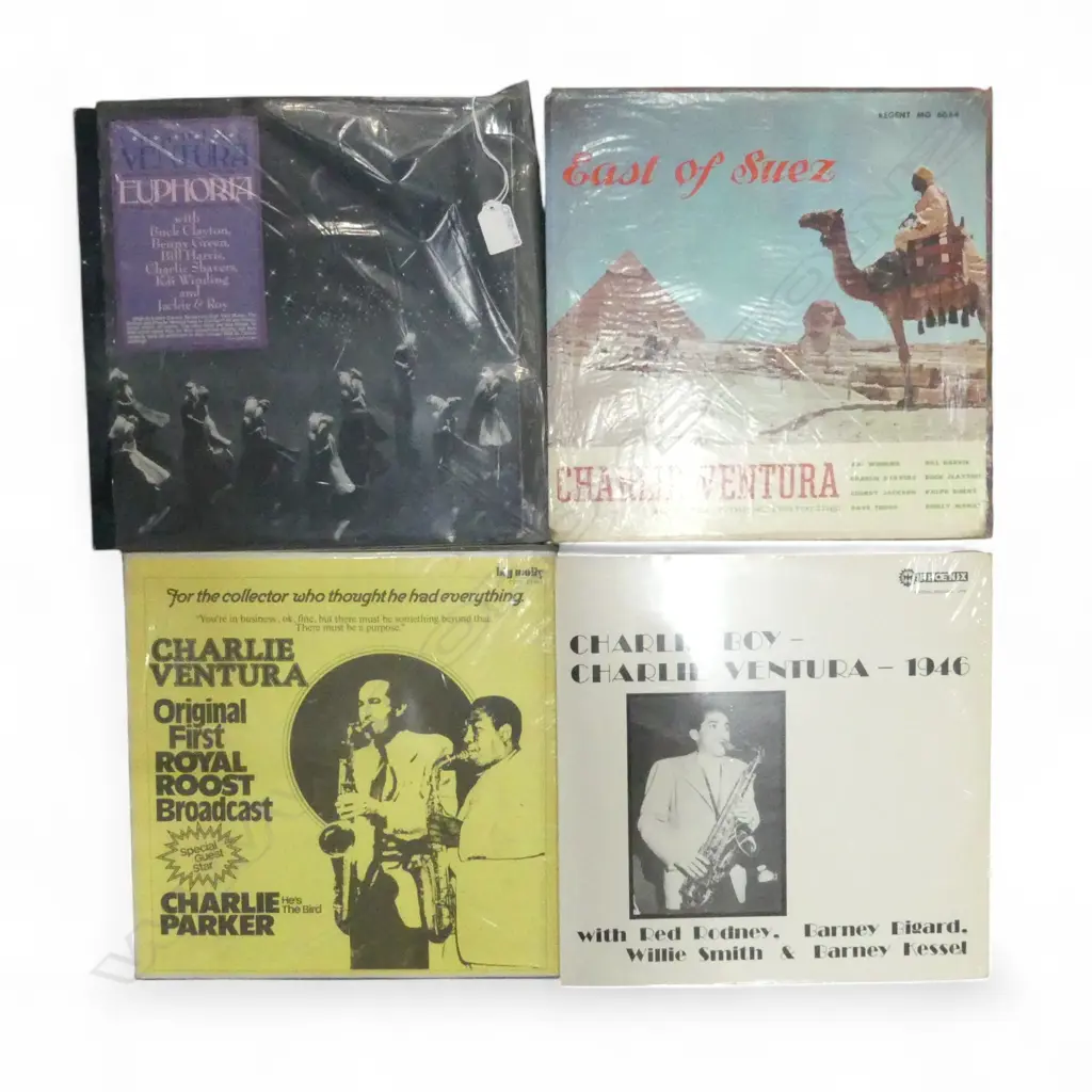 4 CHARLIE VENTURA JAZZ LPS Provenance: Ex Collection Wellington Choy Image 1++