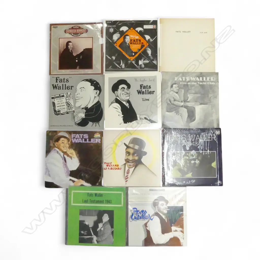 ASST. FATS WALLER JAZZ RECORDS Provenance: Ex Collection Wellington Choy Image 1++
