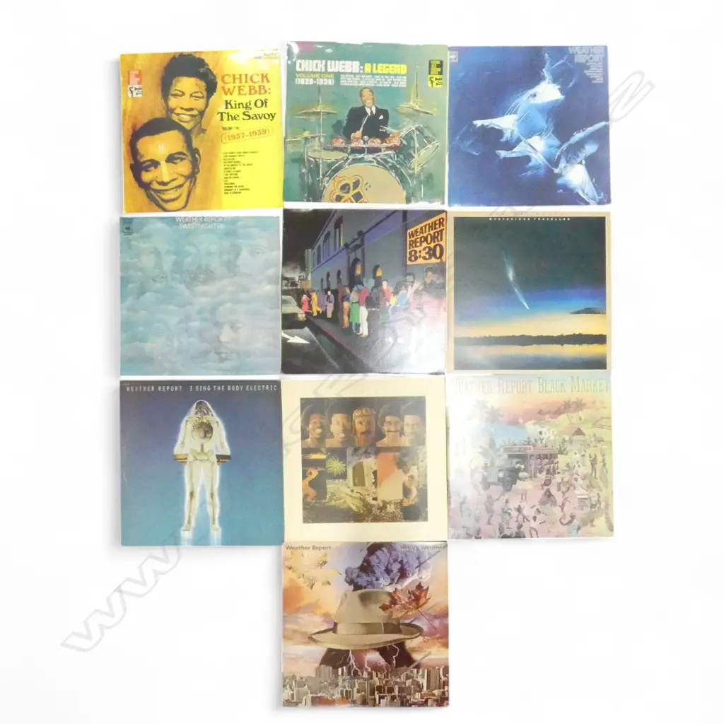 ASST. CHUCK WEBB, WEATHER REPORT, etc JAZZ LPS Provenance: Ex Collection Wellington Choy  Image 1++
