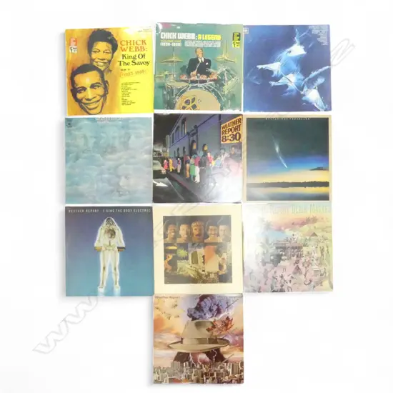 ASST. CHUCK WEBB, WEATHER REPORT, etc JAZZ LPS Provenance: Ex Collection Wellington Choy 
