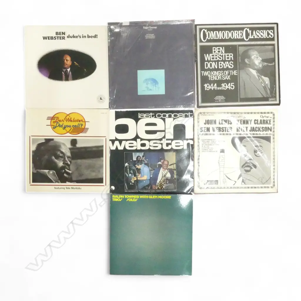 ASST. RALPH TOWNER & BEN WEBSTER etc JAZZ LPS Provenance: Ex Collection Wellington Choy Image 1++