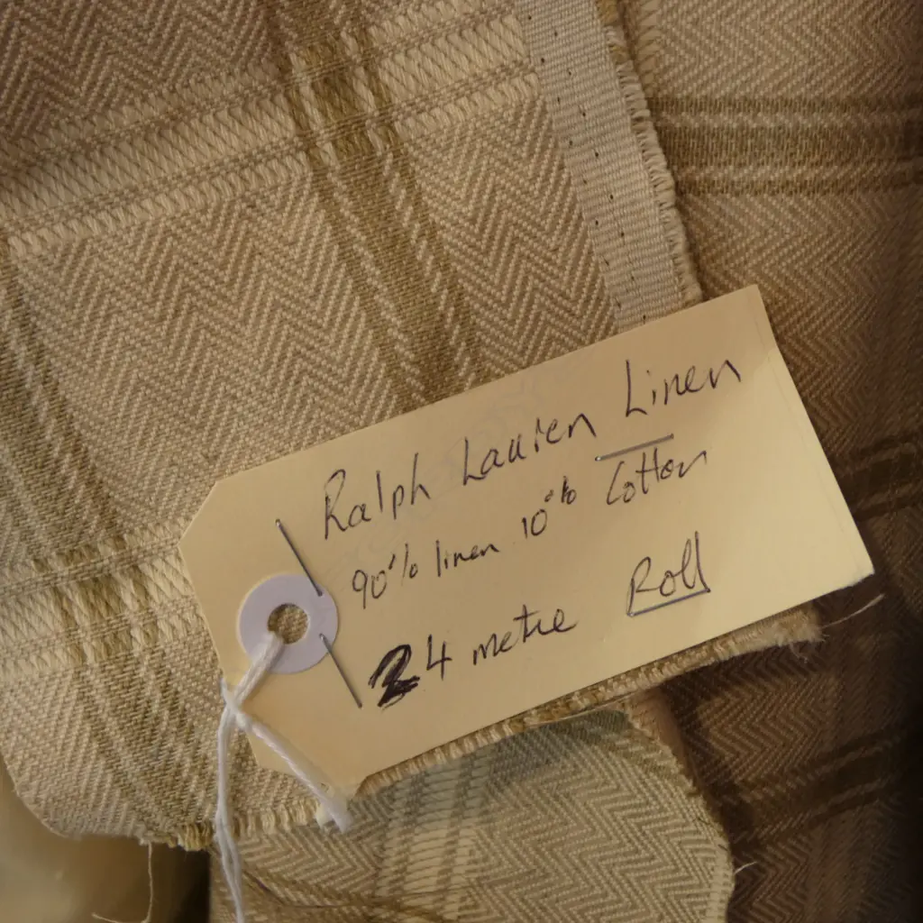 FABRIC BOLT; 'RALPH LAUREN' COTTON/LINEN, 24M Image 1++