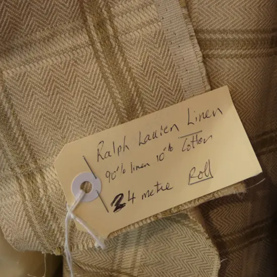 FABRIC BOLT; 'RALPH LAUREN' COTTON/LINEN, 24M