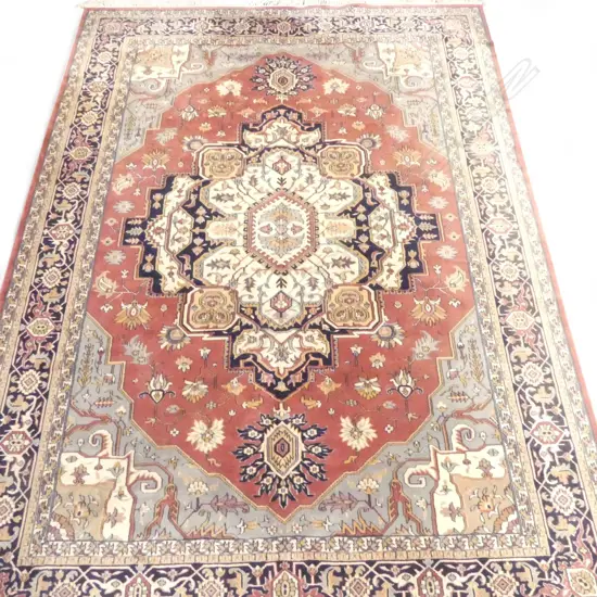 MACHINED PERSIAN ARDABIL STYLE BELGIUM WOOL CARPET 3400 x 2500mm