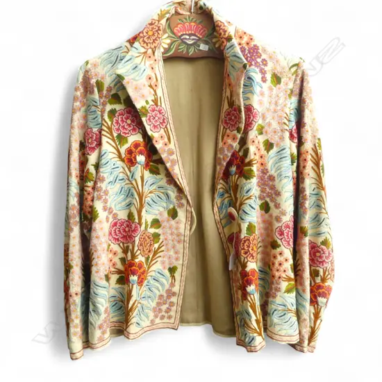 CREWEL-WORK EMBROIDERED JACKET 