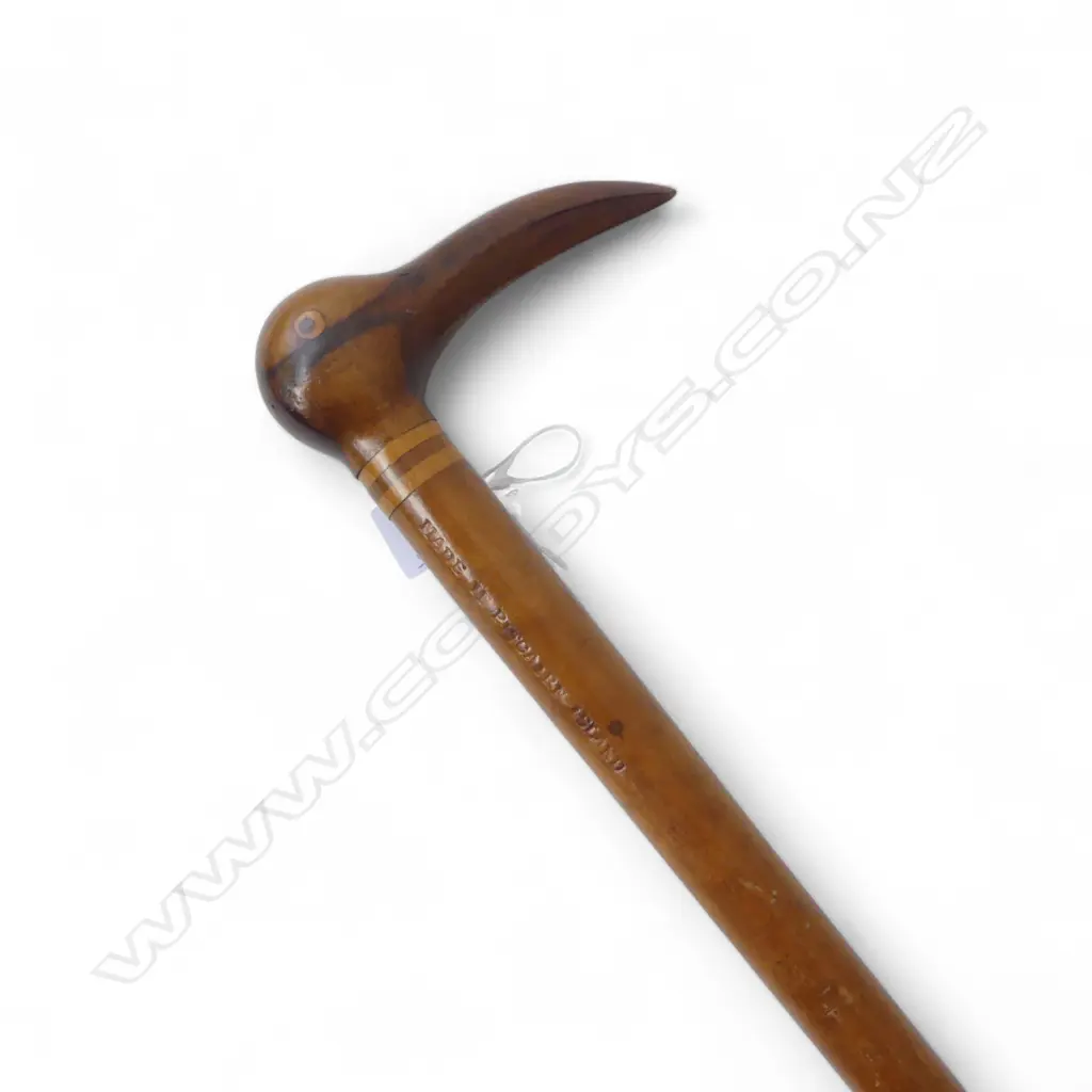 PITCIAN ISLAND BIRD HEAD CARVED WALKINGSTICK L800MM Image 1++