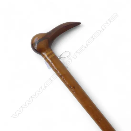 PITCIAN ISLAND BIRD HEAD CARVED WALKINGSTICK L800MM