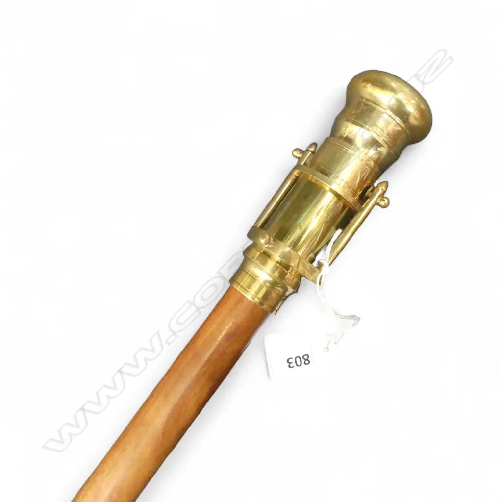 WALKING STICK w. CONCEALED TELESCOPE L.965mm Image 1++