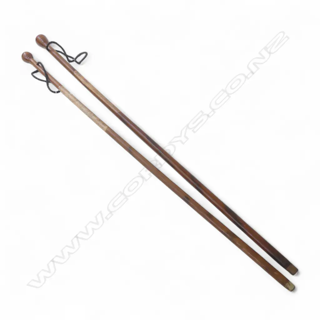 2 1970S VINTAGE MILFORD TRACK WALKINGSTICKS H1200MM Image 1++
