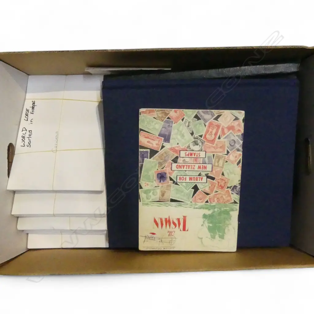 ASST. WORLD STAMPS & ALBUMS Image 1++