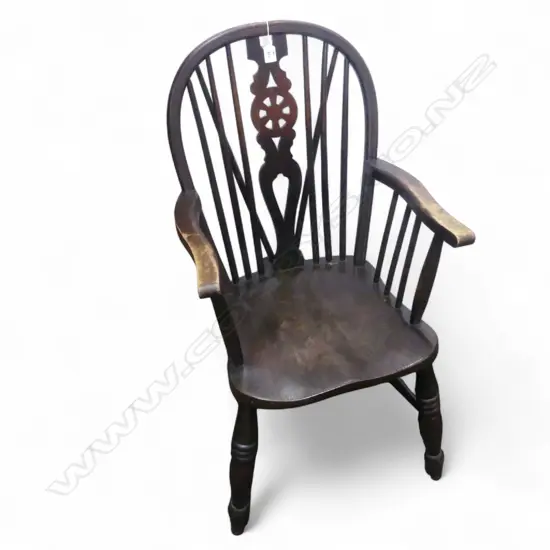 STAINED BIRCH WINDSOR CHAIR