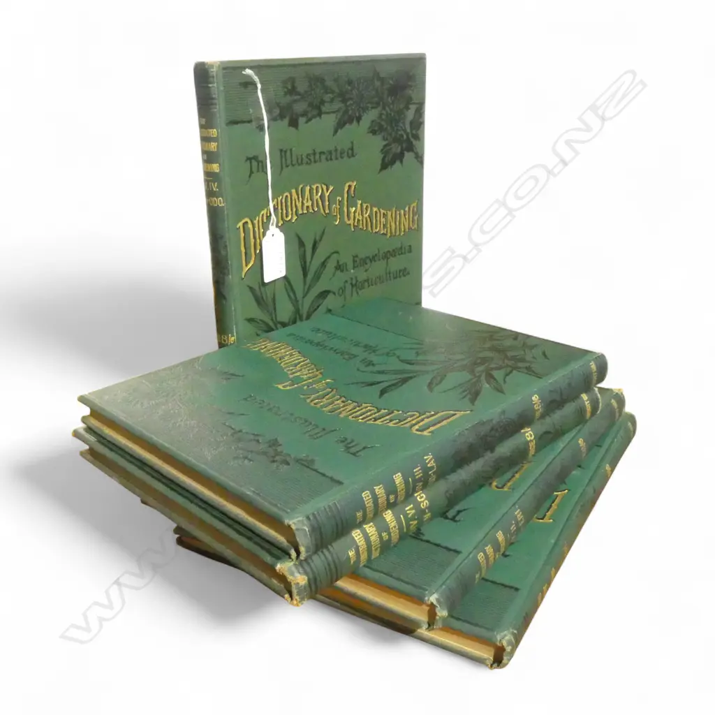 5 VOLS. THE ILLUSTRATED DICTIONARY OF GARDENING C.1900 Image 1++