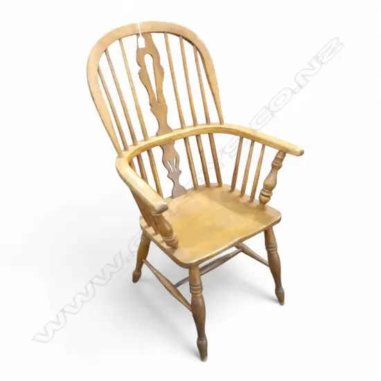 19thC ASH & ELM WINDSOR CHAIR