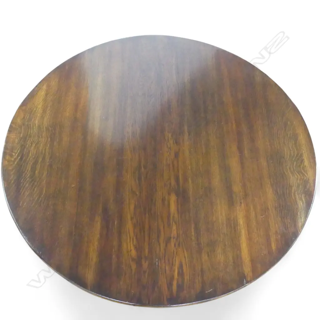 ANTIQUE MAHOGANY TILT TOP SUPPER TABLE Dia.1020mm Image 1++