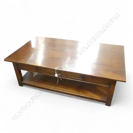 GEORGIAN STYLE OAK COFFEE TABLE 1340x790x450mm