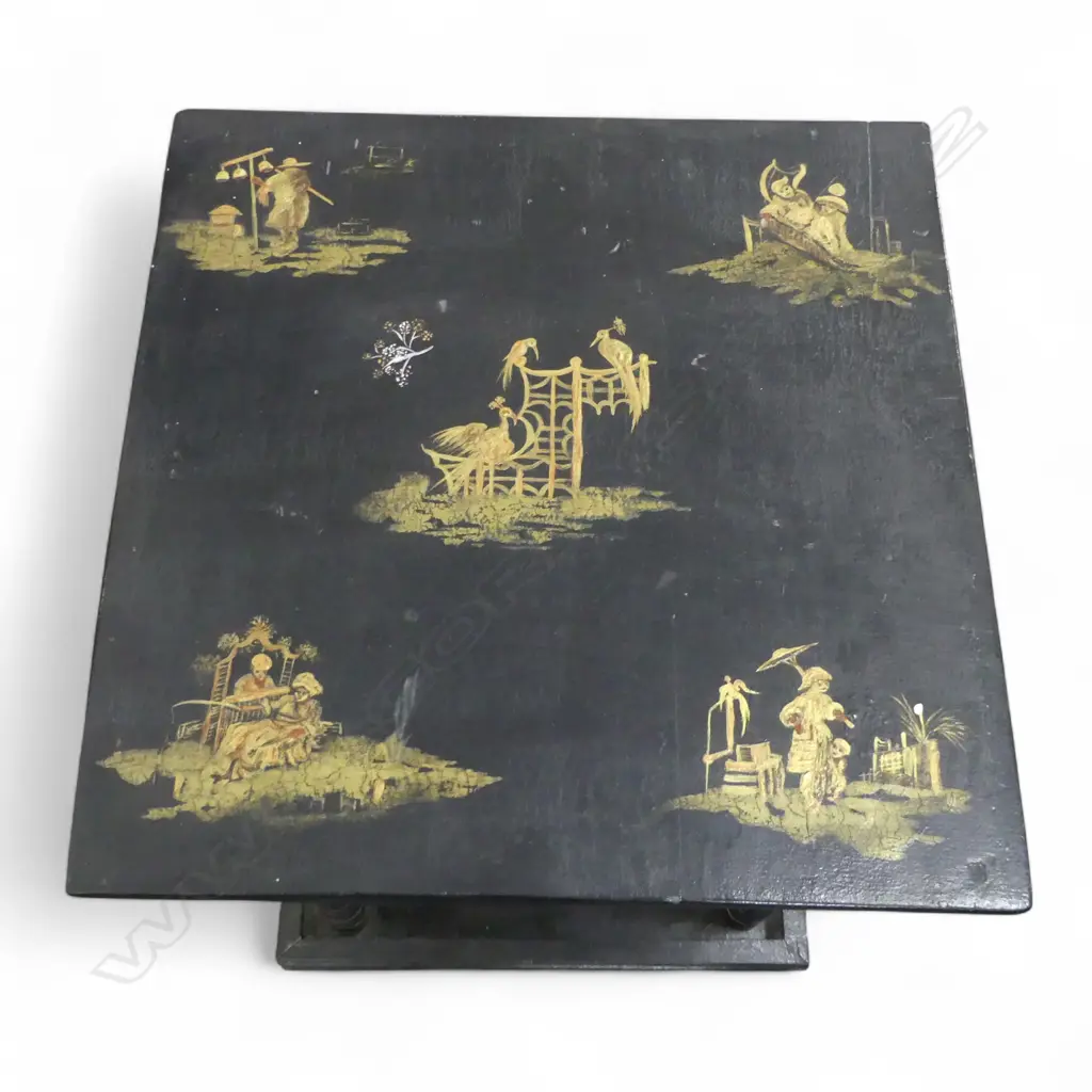 EDWARDIAN CHINOISERIE SIDE TABLE 430 x 445 x 690mm Image 1++