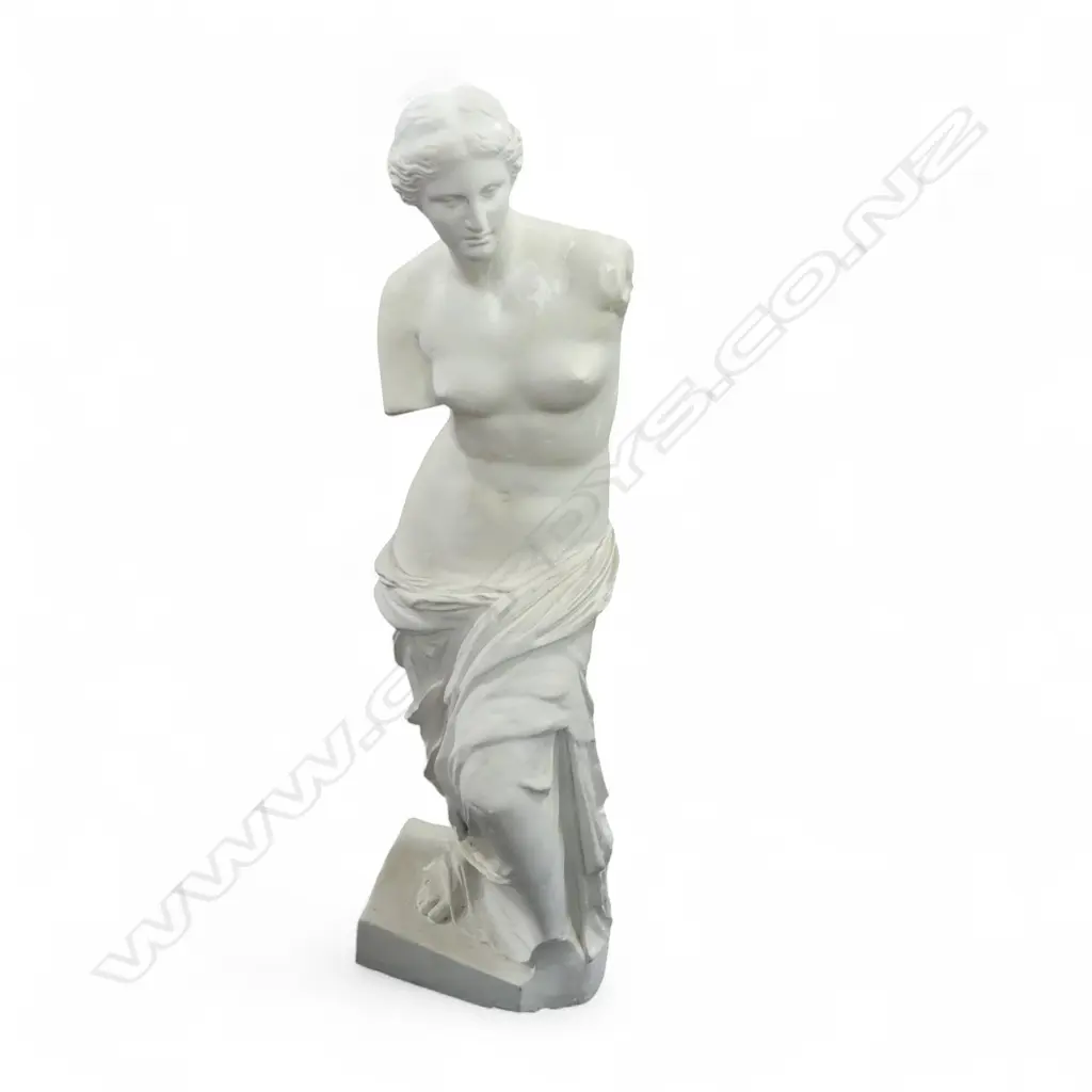 A PLASTER GRECIAN FIGURINE  1010 mm (H) Image 1++