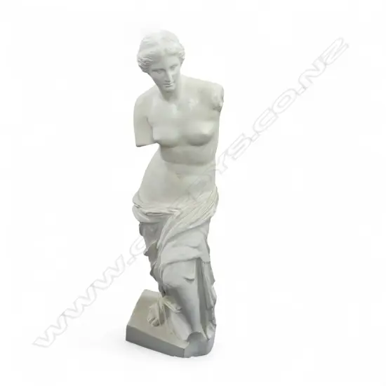 A PLASTER GRECIAN FIGURINE  1010 mm (H)