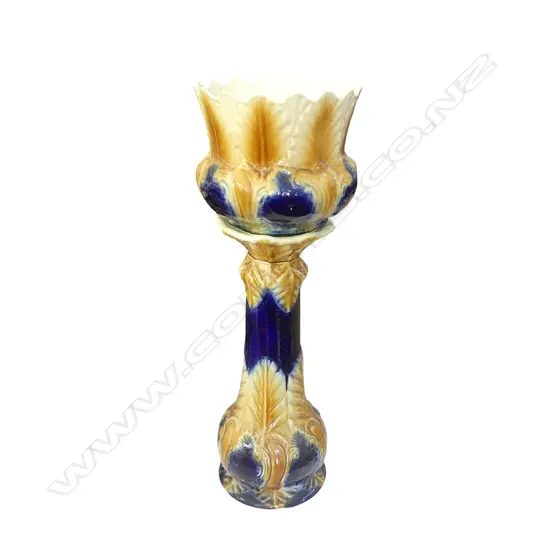 JARDINIERE & STAND H.830mm small repair to top rim