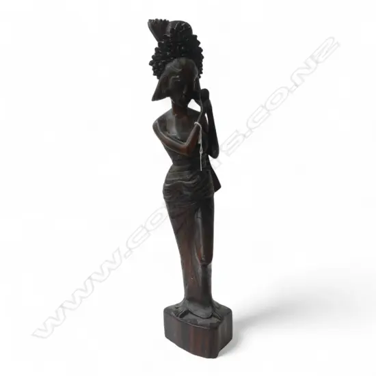 CARVED INDONESION ROSEWOOD FIGURINE H660MM