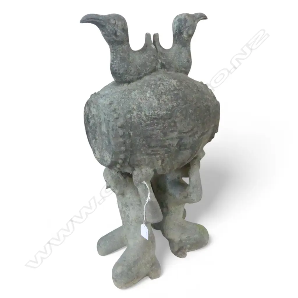 ORIENTAL ARCHAIC STYLE BRONZE H.610mm Image 1++