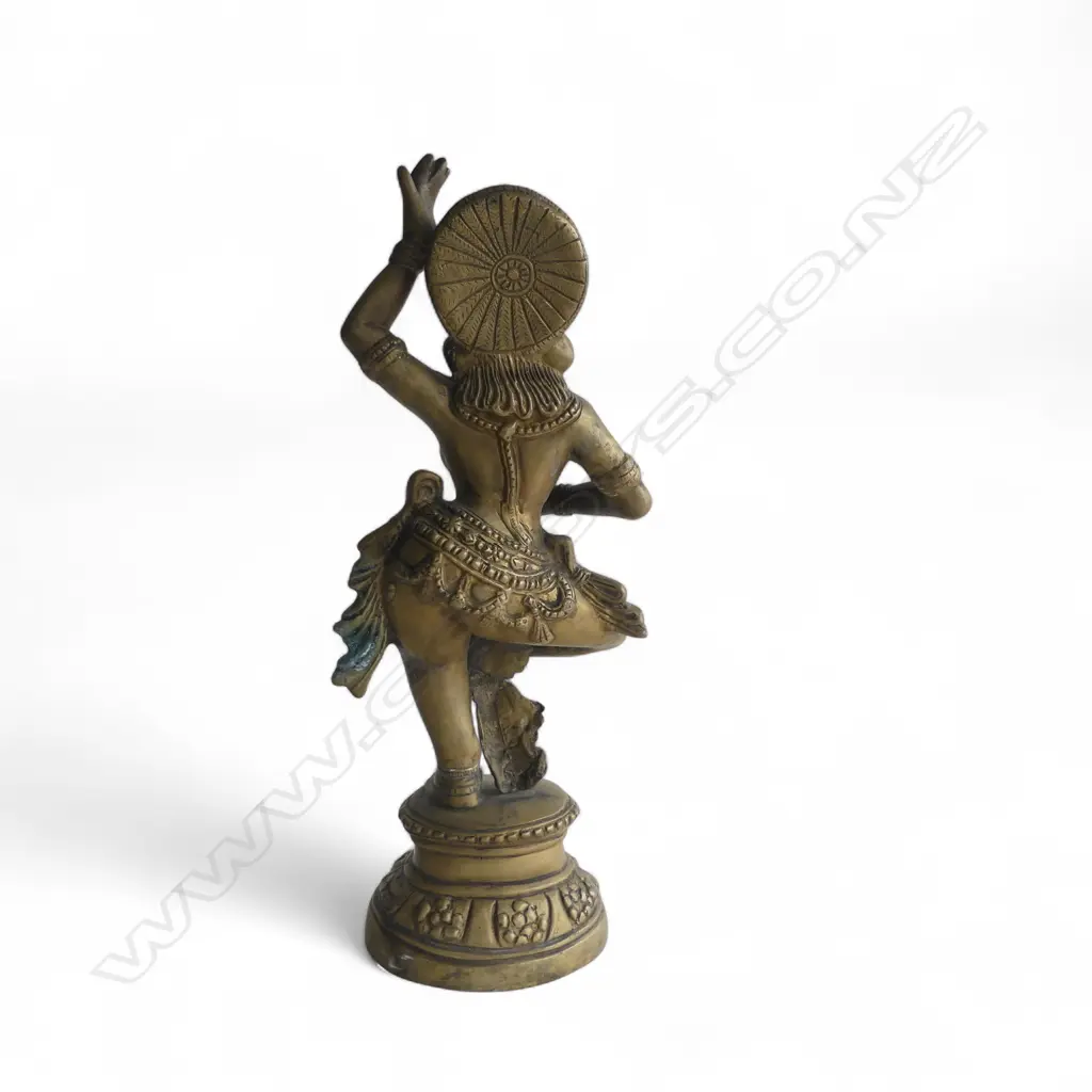 INDIAN BRONZE FIGURE; DANCING WOMAN H.460mm 2kg Image 1++