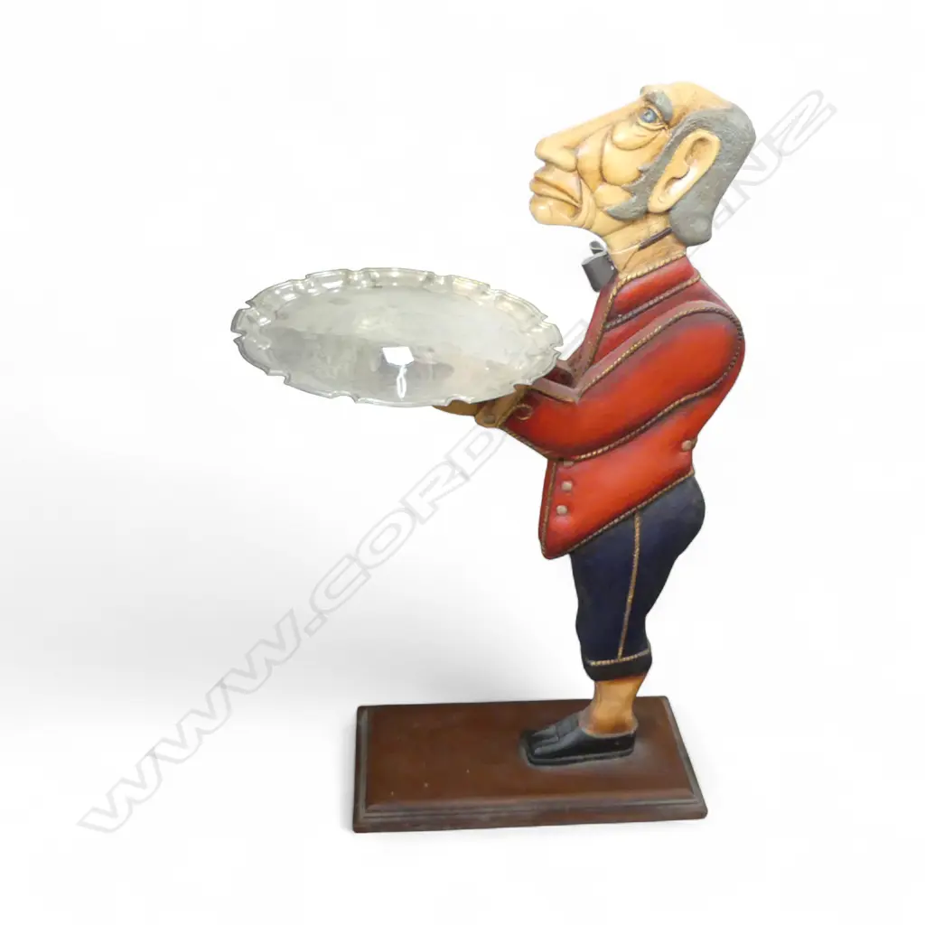 FIGURAL DUMB WAITER, PAINTED FINISH H.870mm Image 1++