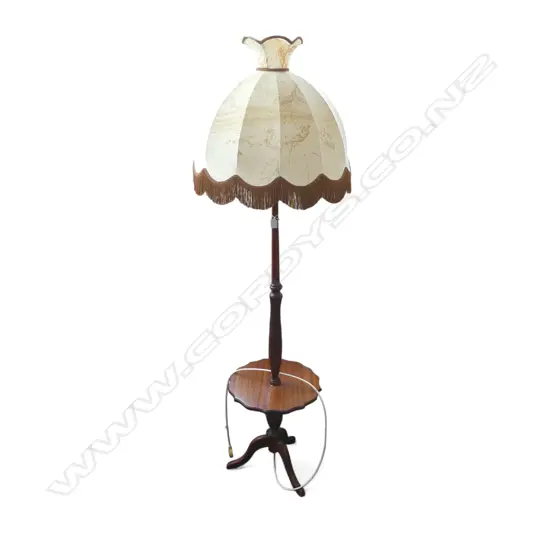 FLOOR LAMP w. ATTACHED TABLE H.1800mm