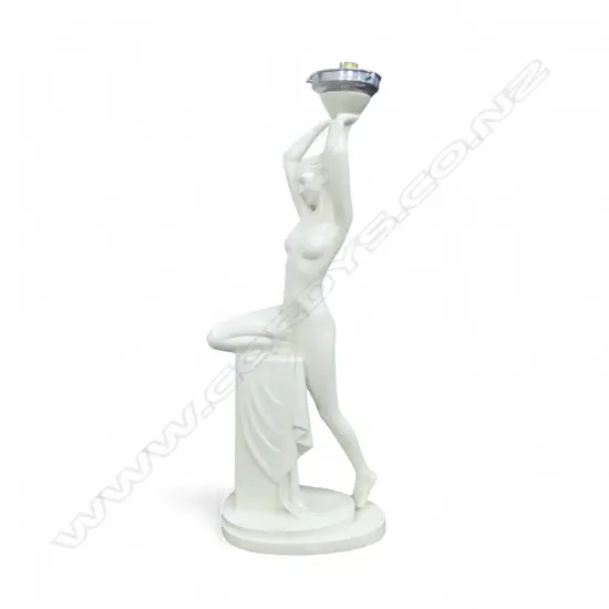 FIGURAL ART DECO NAKED LADY LAMP H.600mm no shade