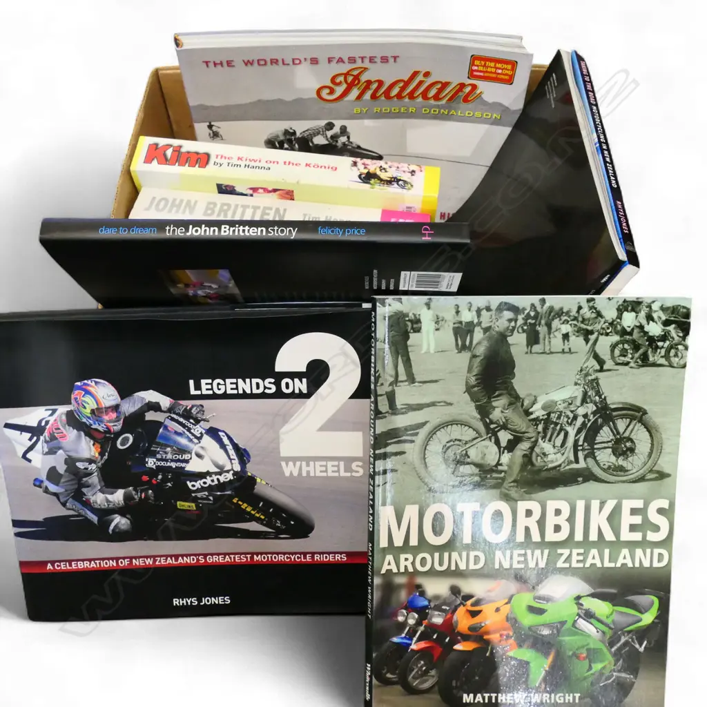 NZ MOTORCYCLING BOOKS; BRITTEN ETC Image 1++