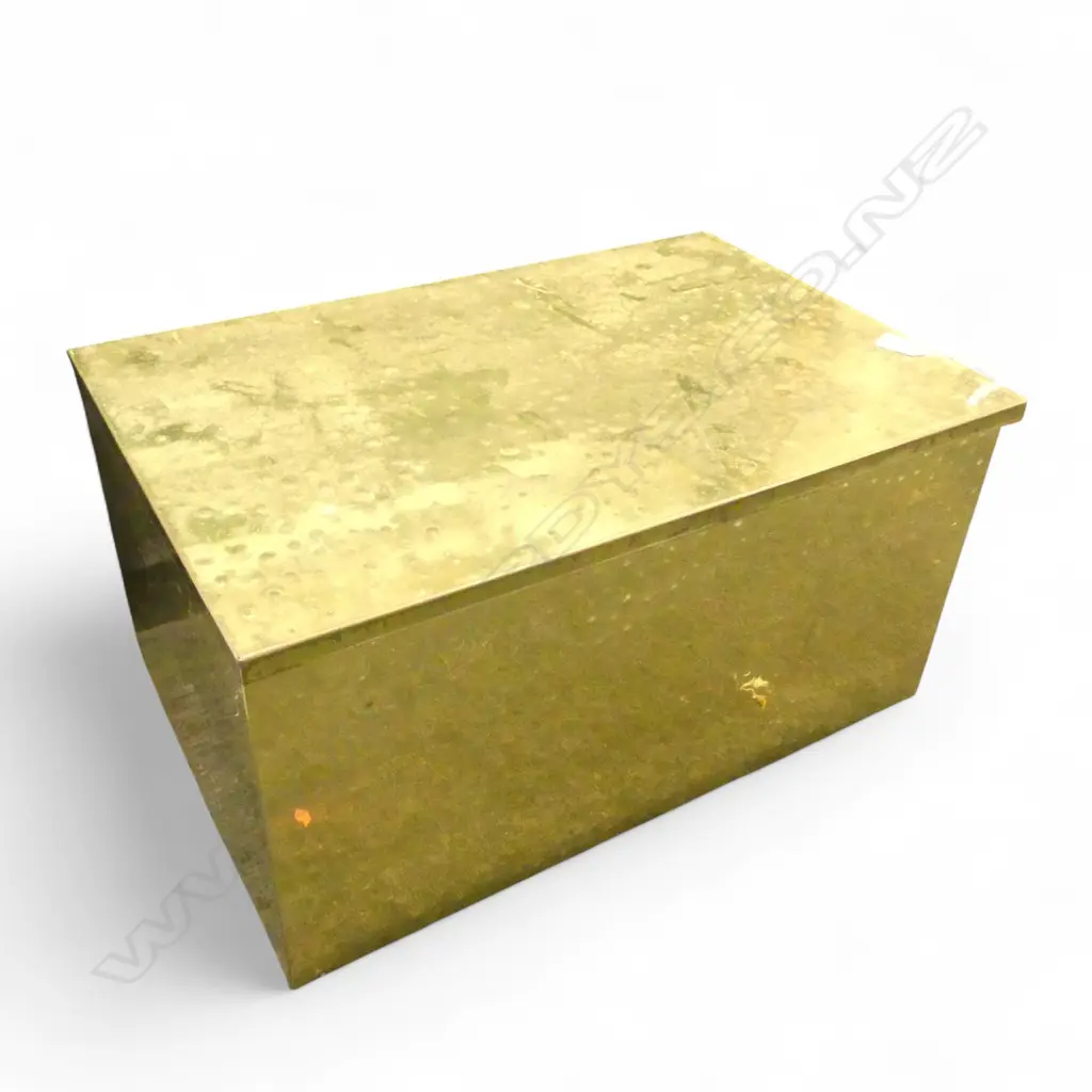 PLATE BRASS & GALVANIZED INTERIOR DEED BOX H180 L550MM Image 1++