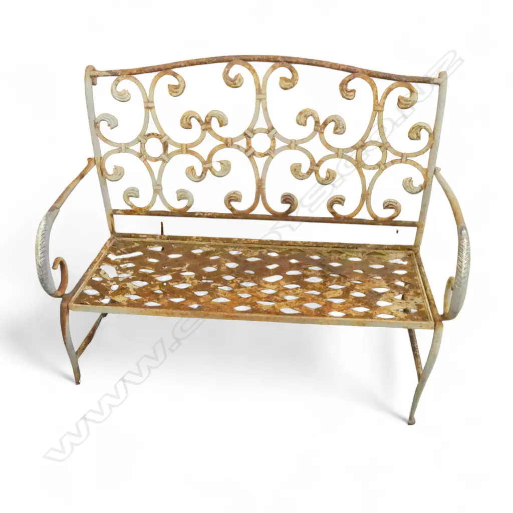 RUSTIC OUTDOOR GARDEN BENCH - FAULTS W.1200mm Image 1++