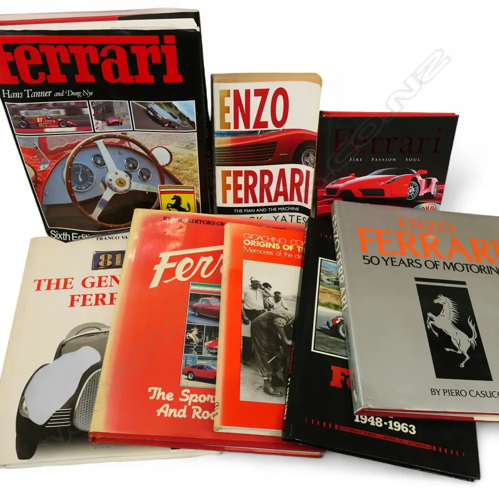 9 BOOKS ON FERRARI Image 1++