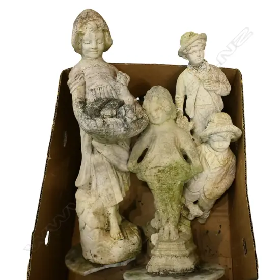 4 CONCRETE GARDEN STATUES AF H.535mm
