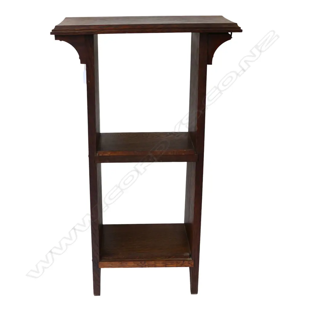 EARLY 20thC OAK SIDE TABLE 415x210x690mm Image 1++