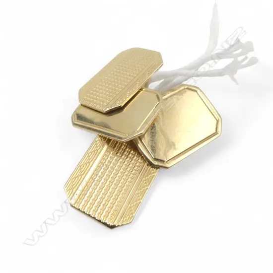 PR 9ct GOLD CUFFLINKS 3.02gms