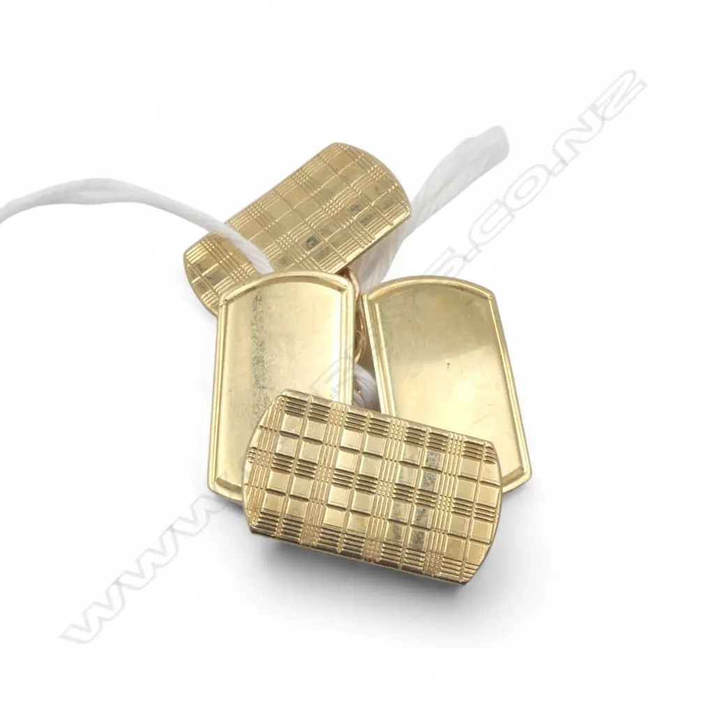 PR 9ct GOLD CUFFLINKS 3.00gms Image 1++
