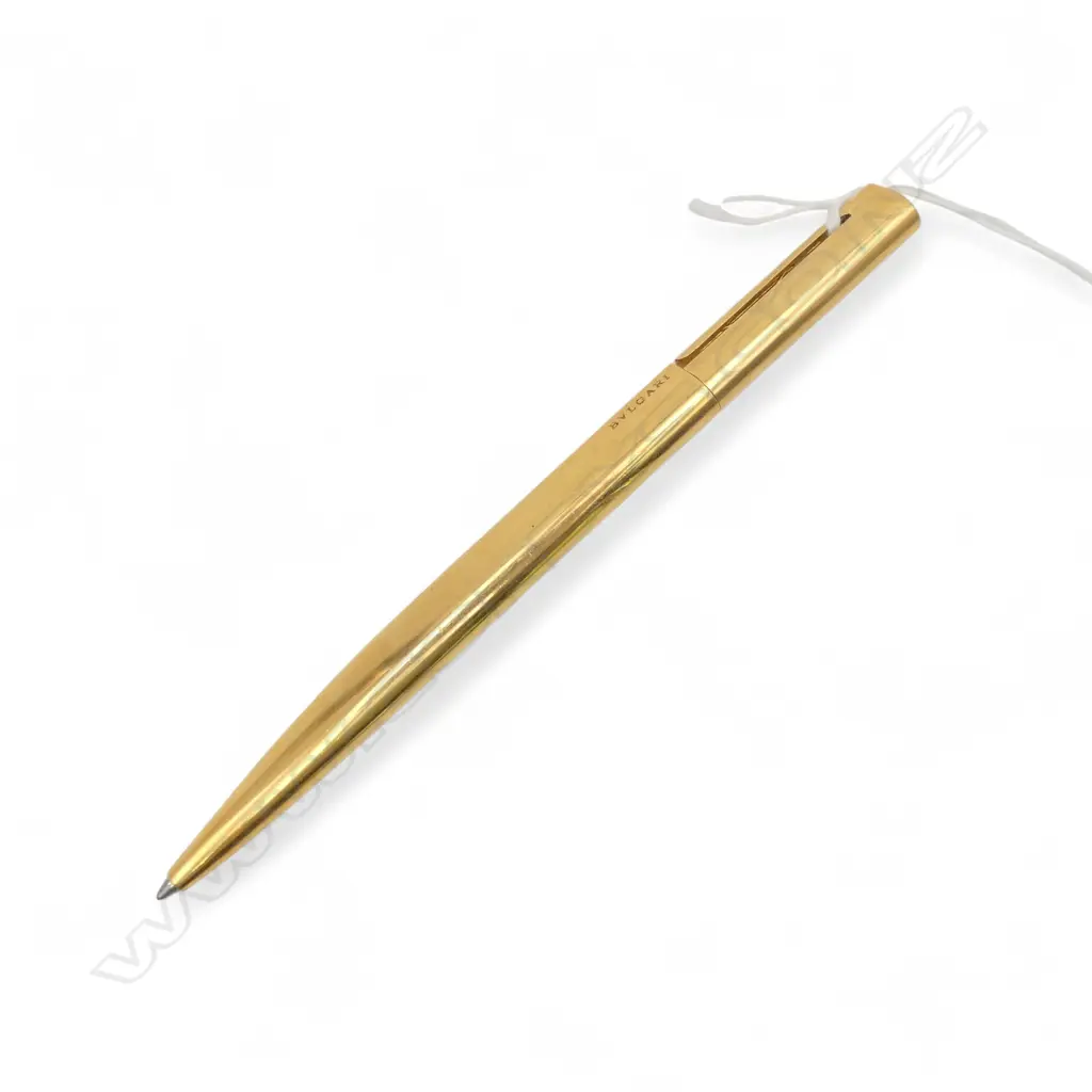 BVLGARI VINTAGE GOLD PLATED PEN Image 1++
