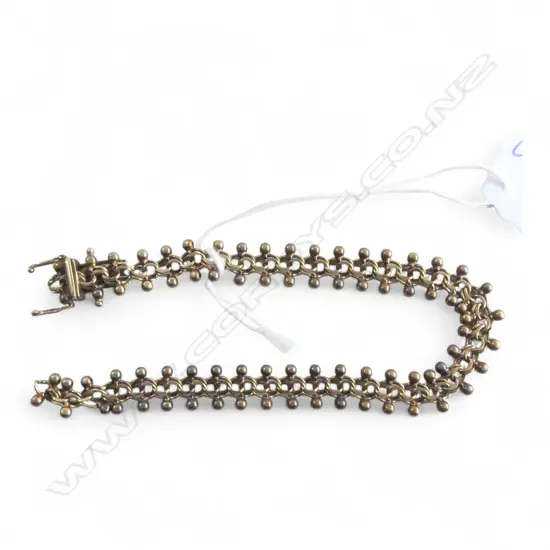 VINTAGE 14ct GOLD GERMAN MAKER 'FBM' BRACELET jump ring required 13.15gms