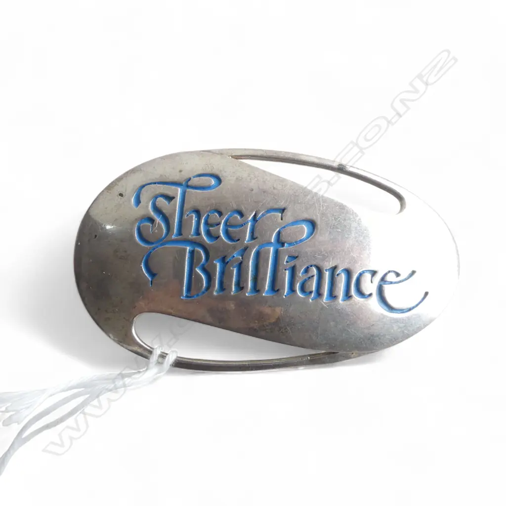 STG SILVER BROOCH 'SHEER BRILLIANCE' EX PETER MINTURN WORKSHOP, STAMPED PM 35x65mm 18.3gms Image 1++