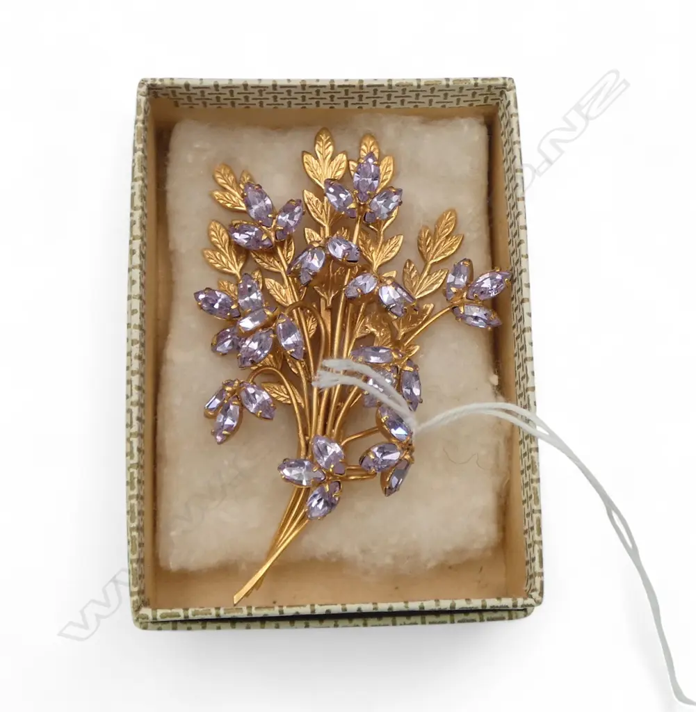 DONALD SIMPSON (AUSTRALIAN) VINTAGE DESIGNER COSTUME LGE SPRAY BROOCH Image 1++