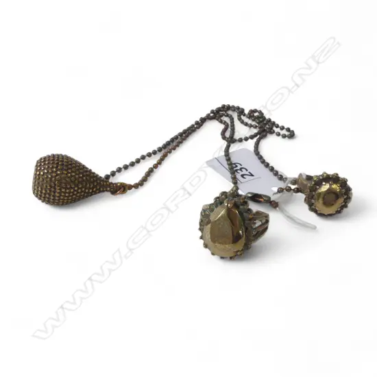 2 BRONZE RINGS & PENDANT, 2012, by jeweller Kim Brice