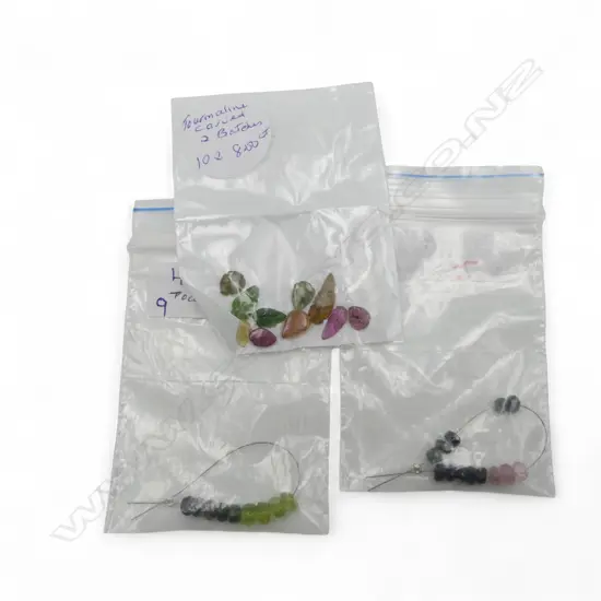 LOOSE TOURMALINES,  10 leaf cut